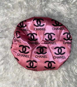 Pink Chanel Baby Bonnet