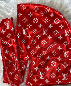 Red Supreme Durag – Kiss My Lashes & Co